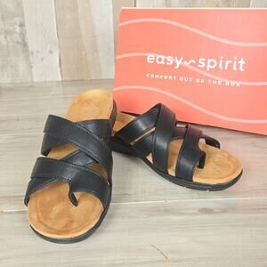 Women's Sandals Black Easy Spirit Westley Strappy New Sz 6.5